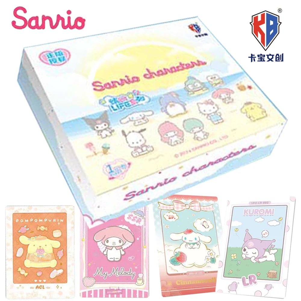 Genuine Sanrio Card For Children Hello Kitty Kuromi Pochacco My Melody Exquisite Limited Game Collection Card Toys For Family