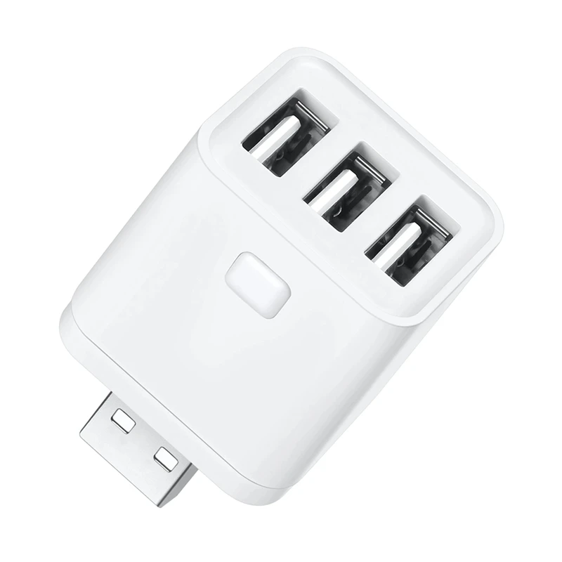 Tuya Zigbee Micro-USB Adaptor Switch 3 Gang Mini USB Power Adaptor APP Voice Control for Alexa Google Alice