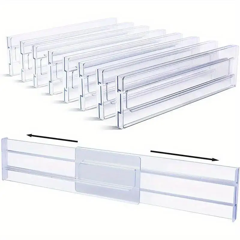 New Drawer Storage Partition Board Expandable Freely Combinable Plastic Grid Pieces Underwear Socks Partition Board Wholesale