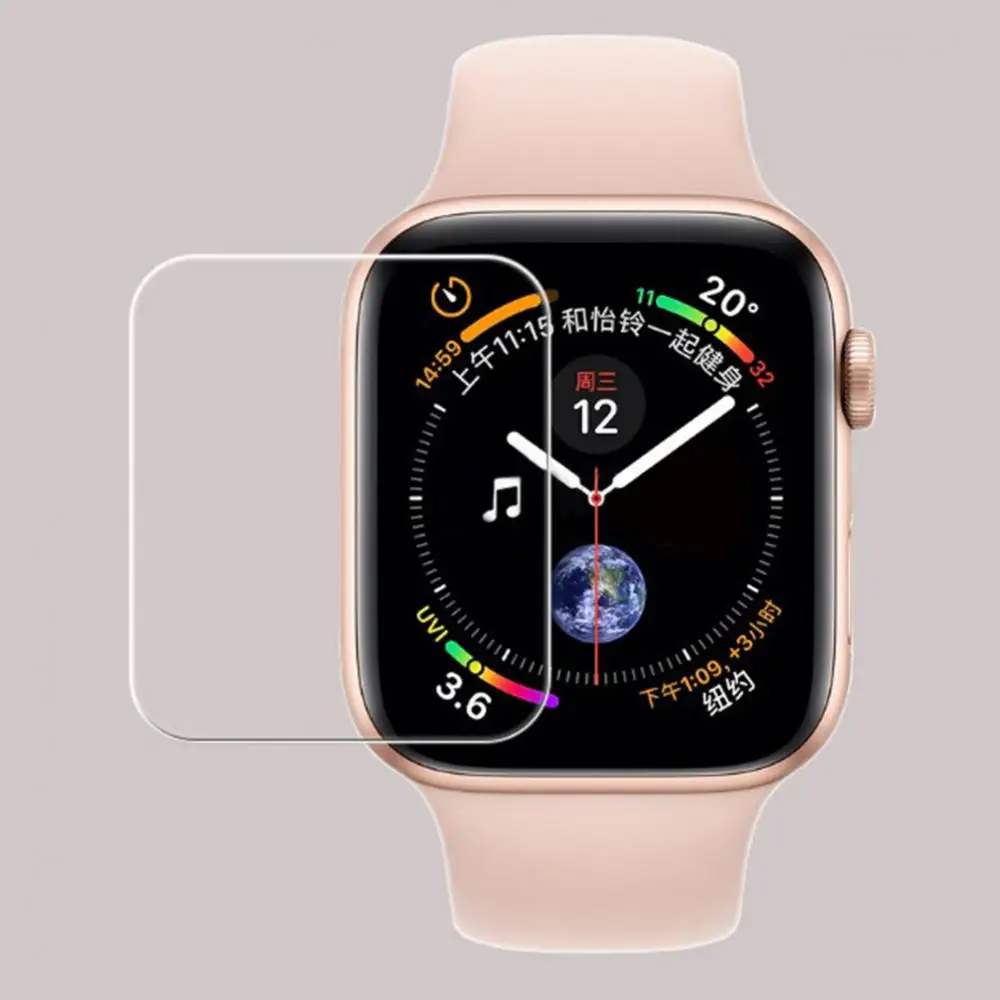 กระจกนิรภัยสำหรับ Apple ป้องกันฟิล์ม2Pcs Anti-Scratch Watch 38/40/42/44มม.