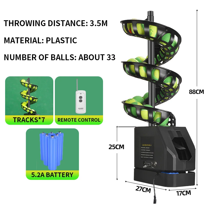 Tennis automatic serving machine, single swing training device, tennis serving tool for beginners, children and adults