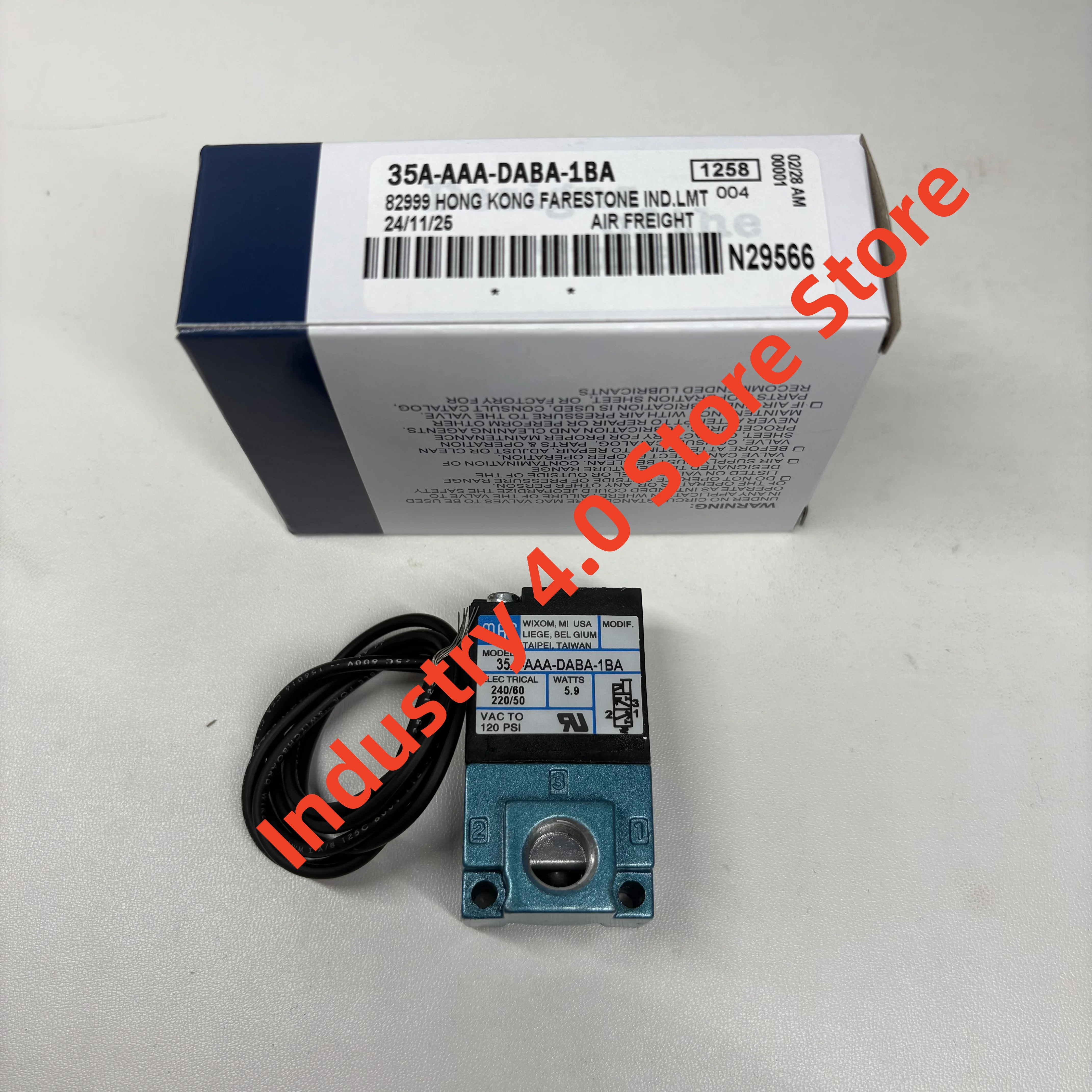 صمام مغناطيسي إلكتروني أصلي جديد 35A-AAA-DABA-1BA