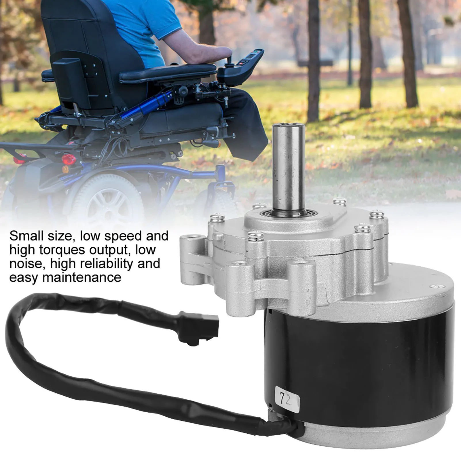 Metal Electric Wheelchairs Brush Motor Accessory 75r/min 24V250W MY1016z for Unite