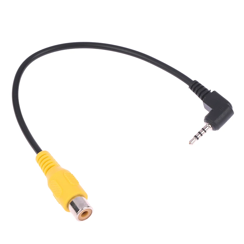 1PC AV In Video Cable Adapter 2.5mm AV Jack Male Plug To RCA Female Adapter Cable for GPS and Rear Camera Converter Cable