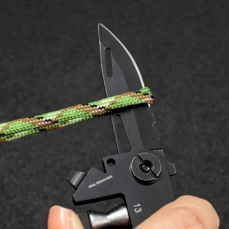 Multifunctional Outdoor Tool Combination Card Folding Molle Scissor Army Knife Mini Bicycle Repair EDC Camping Gear Equipment