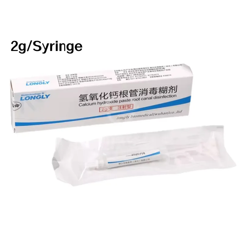 

2g/syringe/box LONGLY Calcium Hydroxide Root Canal Disinfectant Paste Applicator Type II for Dental Endodontic Treatment