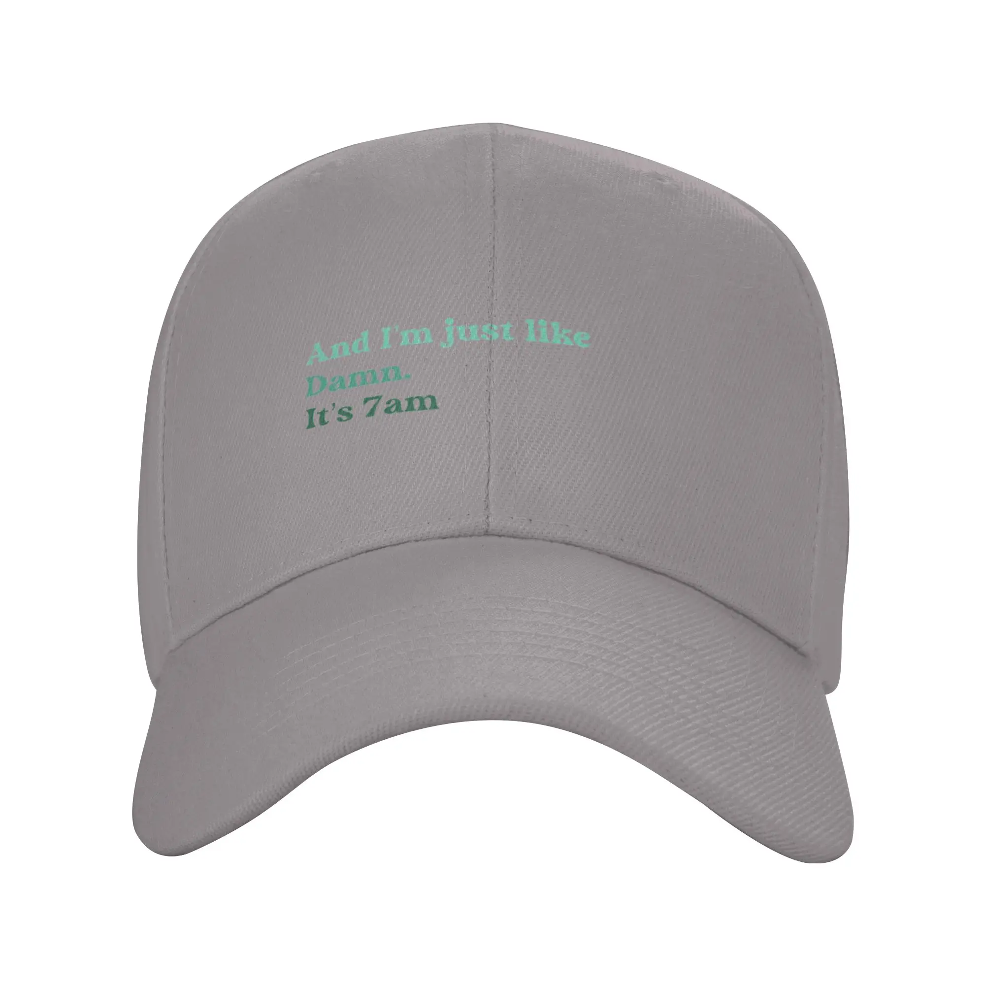 damn    its 7am Trendy Baseball Cap Lawn Mowing Mesh Back Trucker Cap
