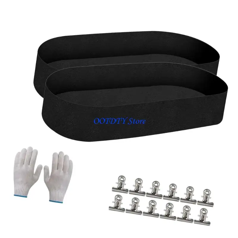 367A Breathable None Woven Vegetables Flowers Plant Bed Liners With 12 Clips For Optimally Growth And Easy to Maintenance