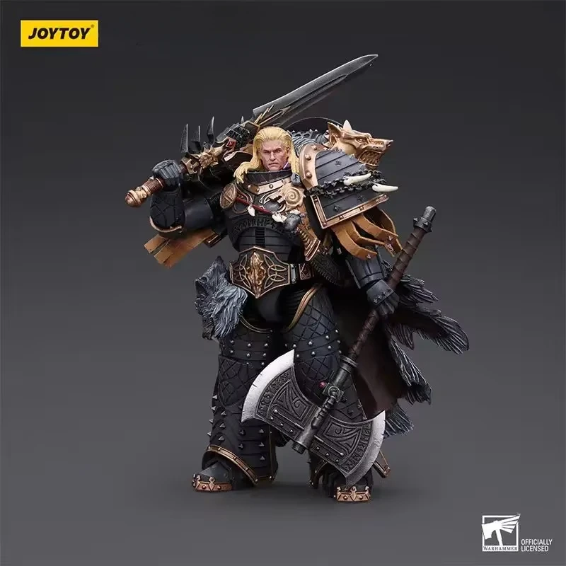 

In Stock JOYTOY Warhammer 40k 1/18 Action Figures Anime 18cm Space Wolves Leman Russ Primarch of The VIth Legion