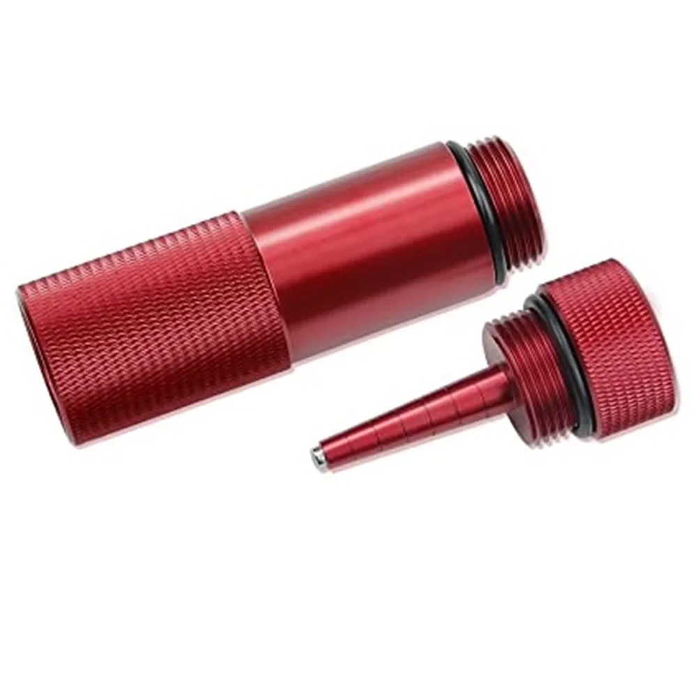 2pcs Red Oil Change Funnel And Magnetic Dipstick For Honda Eu2200i Generator Car Accessories