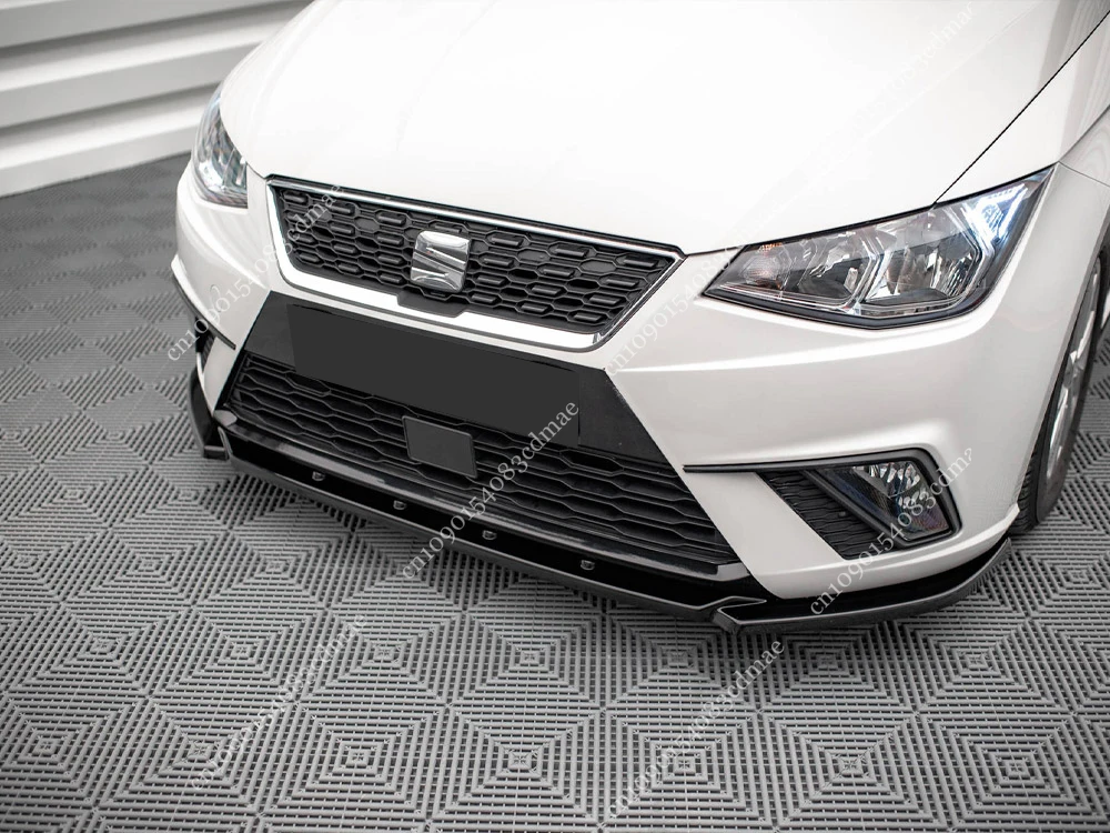 Maxton Style V.2 Front Splitter For Seat Ibiza FR / Standard Mk5 6F 2017-2025 3Pcs Custom Front Diffuser Lip Cover Upgrade Trim