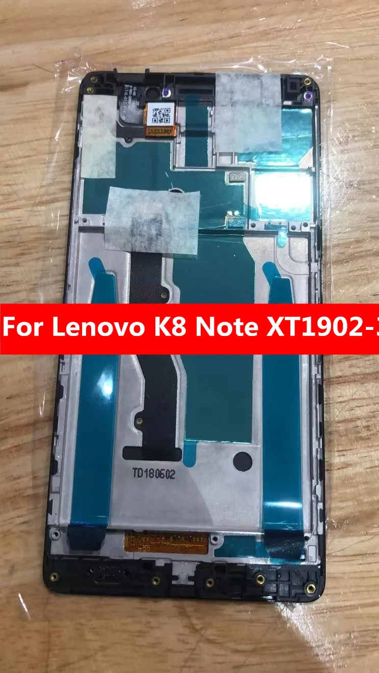 AAA+++ Quality for Lenovo K8 Note XT1902-3 LCD Display Touch Screen Digitizer Assembly Replacement Free Tools 5.5