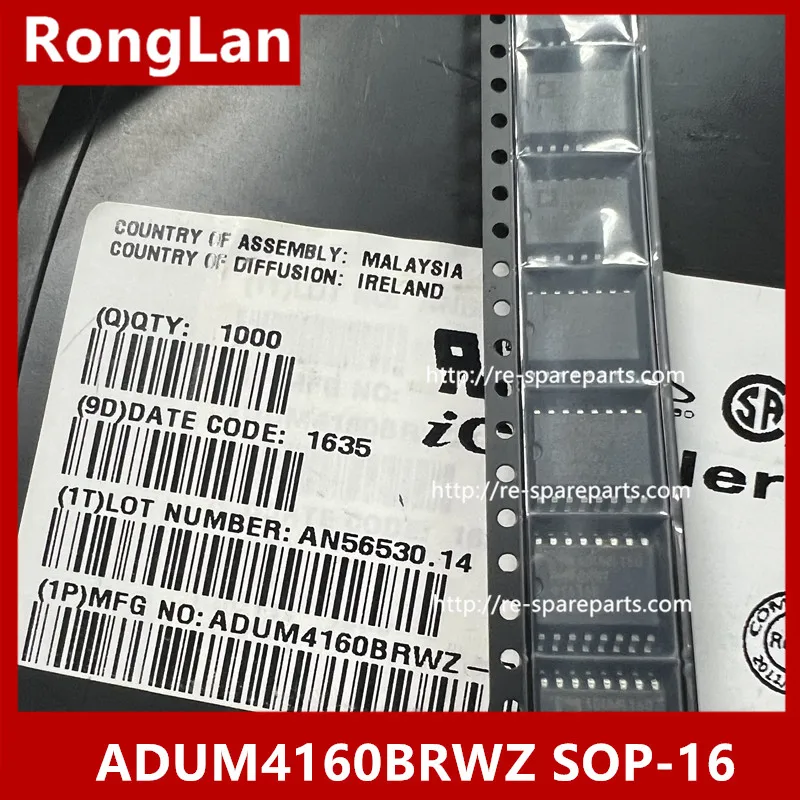 ADUM4160BRWZ ADUM4160BRW Full / Low Speed USB Digital Isolator SOP-16 --10pcs/lot