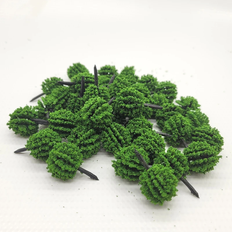 40pcs Model Tree Ball Tree Low Shrub Trees for Multi-scale Sand Table Material Wilderness/urban Green Landscape Decor Diorama