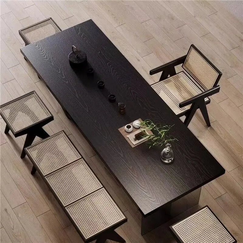 Italian Minimalist Solid Wood Floating Table Nordic Designer Workbench Balcony Tea Table Study Furniture Muebles De Esiotud FYFD