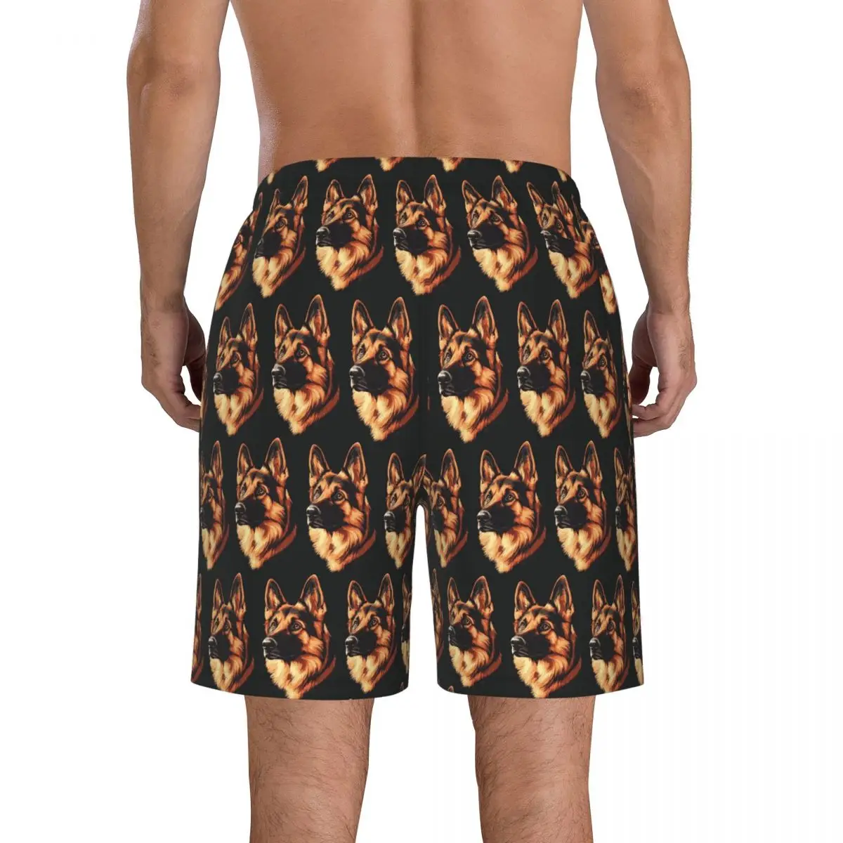 German Shepherd 1 Trunks Beach Board Shorts Casual Quick Dry Swim Summer Men Pants