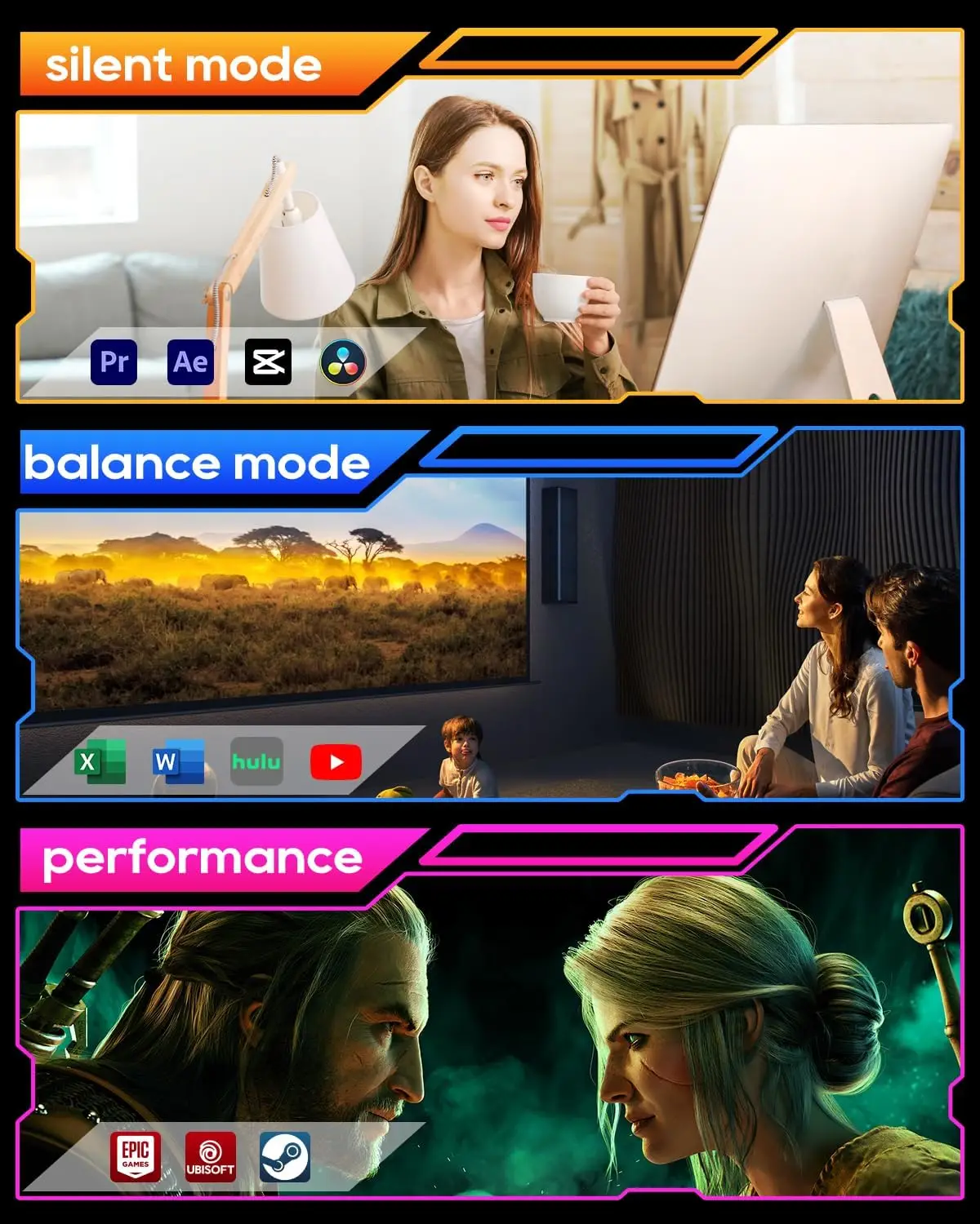 AOOSATR GEM12 MAX Mini PC AMD Ryzen 7 8745HS Radeon 780M OCuLink e Dual USB4 DDR5 5600MHz Mini Computador para Window 11