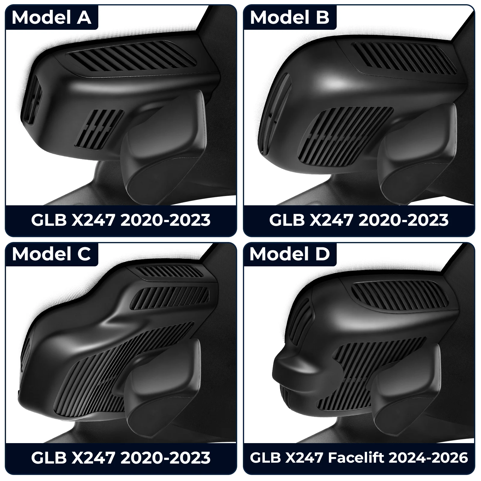 Mangoal 4K Dash Cam GPS WiFi & APP For Mercedes Benz GLB X247 Dash Car Camera 2020-2026 (Model A/B/C/D) Plug and Play