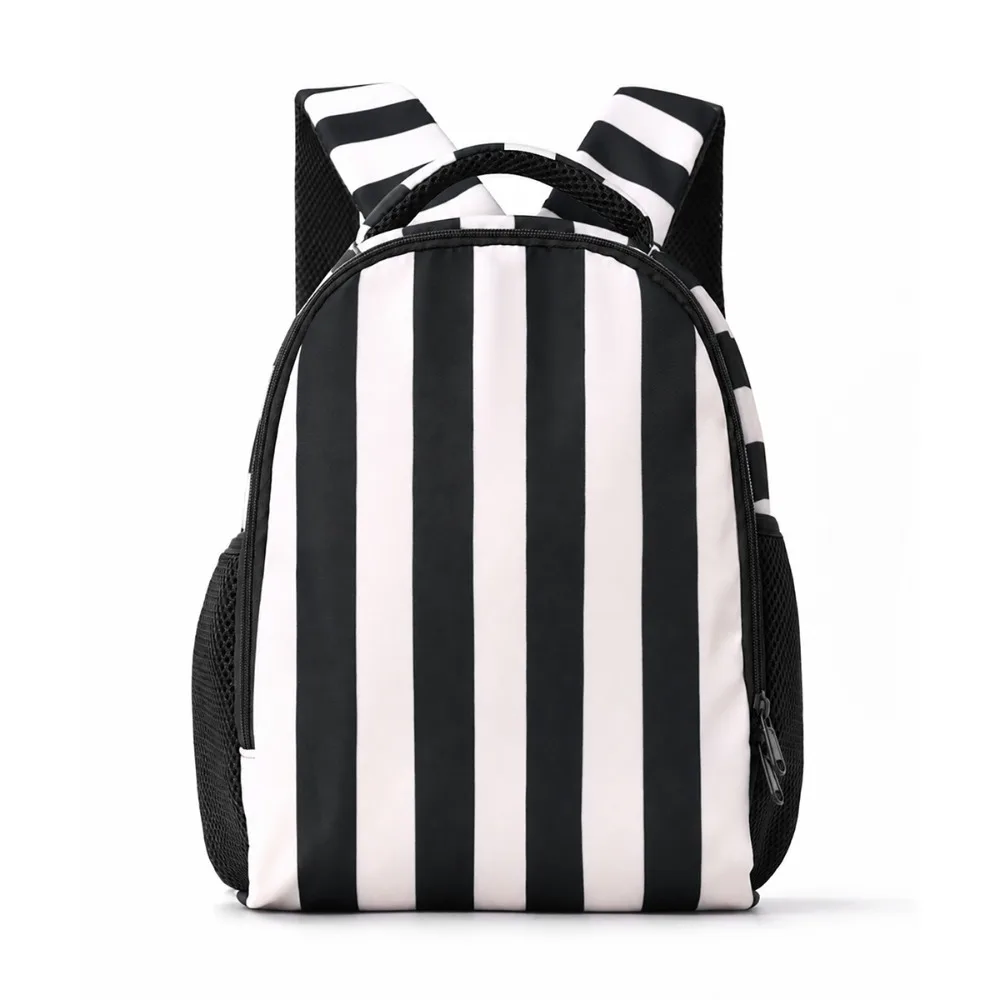 Fashionable Korean-style Striped Backpack Preppy Style Color-blocked Large Capacity School Bag Cute Durable