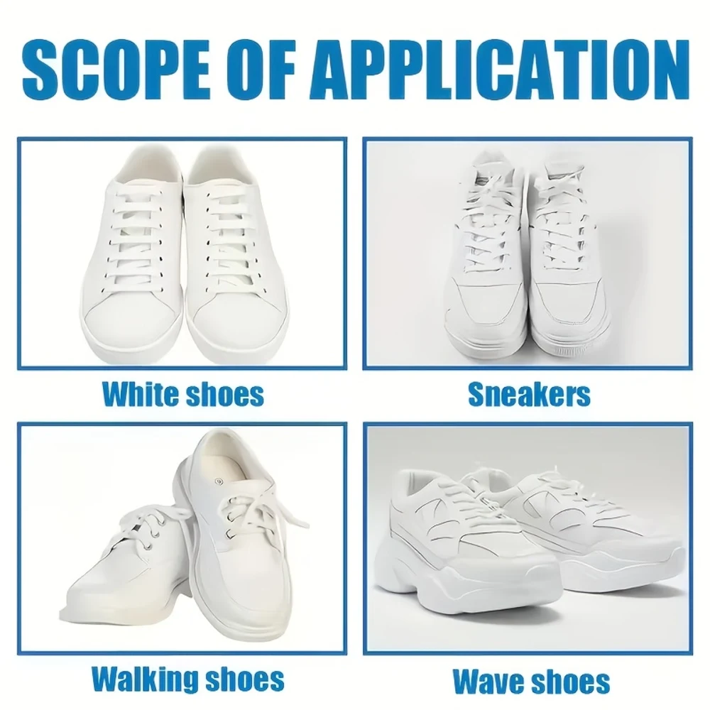 Krim Pemoles Sepatu yang Mudah Digunakan, Cocok untuk Pembaruan dan Perawatan Sepatu Umum, Bertindak Cepat dengan Spons Terpasang