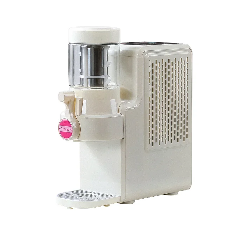 500ml Portable Compact Ice Cream Maker, Commercial Ice Cream Maker, 2-in-1 Frozen Smoothie/Milkshake Maker, Compressor