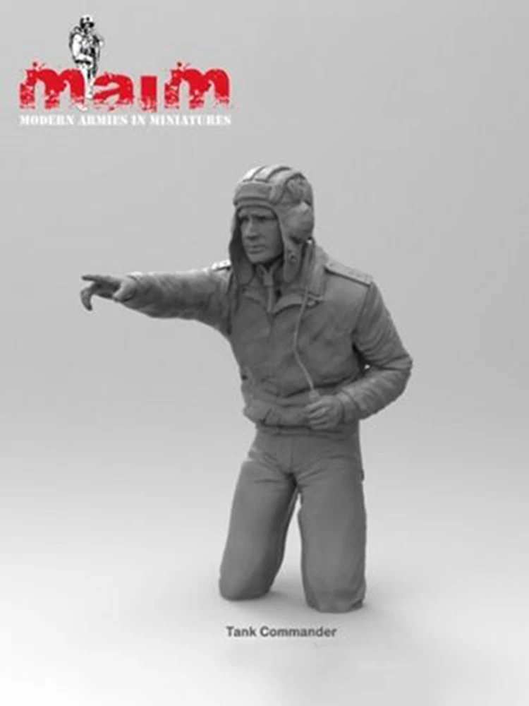 Unassambled   1/16  Uncolor Soviet T-72 Tank Commander    soldier Historical  Resin kit miniature model Unpainted