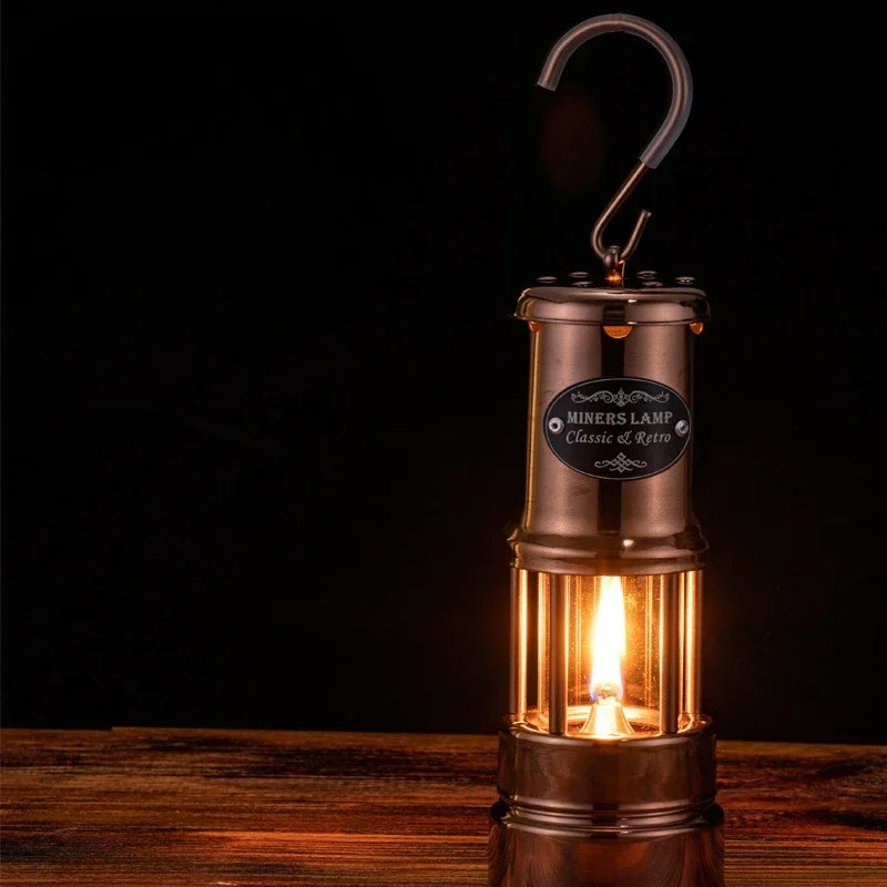 5 Colors Portable European Vintage Mining Handheld Camping Lamp Outdoor Tent Camp Candle Light Ambient Lighting Outdoor Lighting