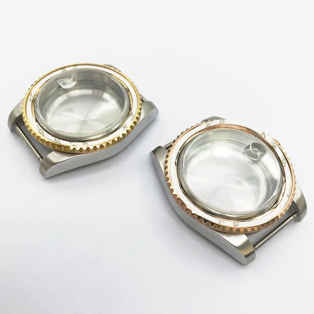 40 мм, зеркальные часы, сапфировое стекло из нержавеющей стали для часов NH35 NH36 ETA2824 PT5000 ST2130, детали для часов