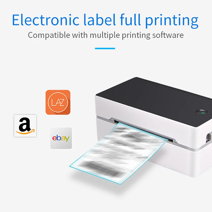 SIHAO 40-80mm Wireless Thermal Label Printer, Bluetooth Portable For Shipping Logistics Freight Barcode Labels