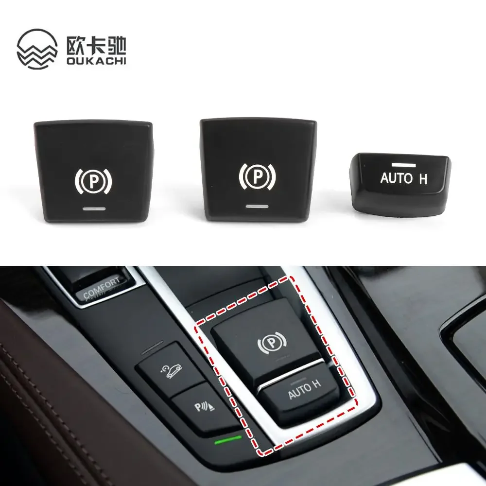 Electronic Parking Brake Switch Auto P Button Switch Cover For BMW 5 7 F01 F02 F07 F10 F11 F18 F30 520 523 730 2009-2017