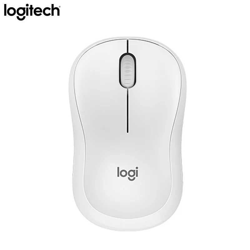 

Logitech M240 Wireless Bluetooth Silent Mouse White - for Windows Mac Laptop PC, Portable, Noiseless Click, Office Work