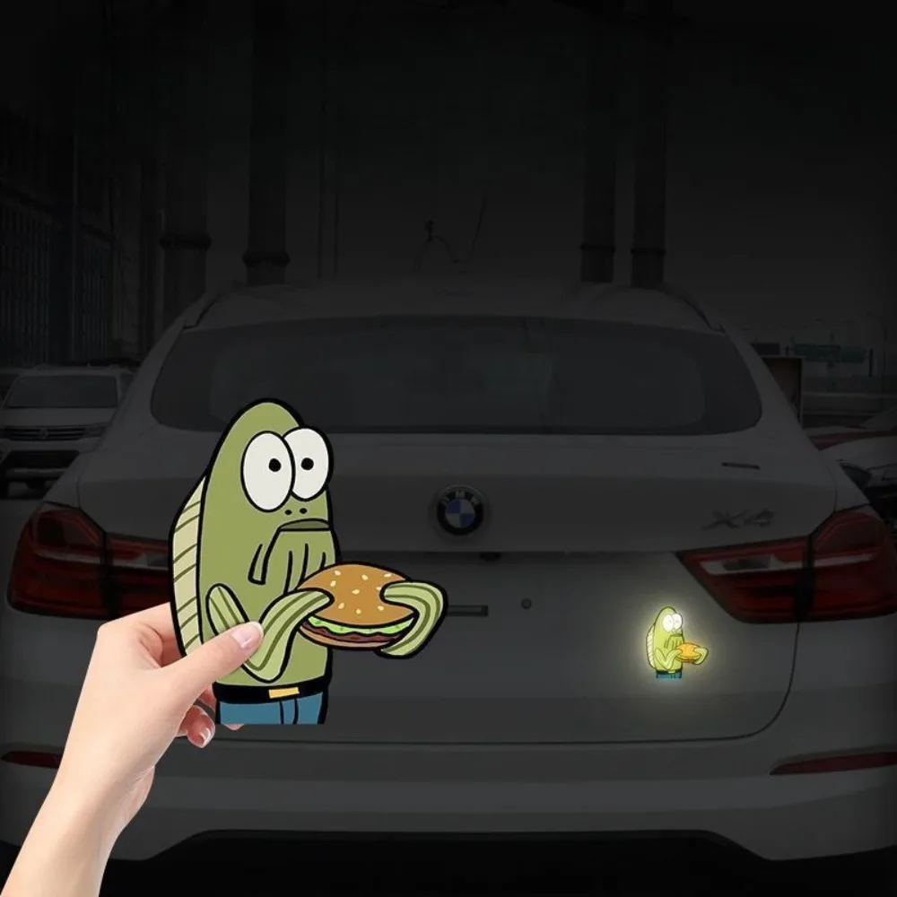 SpongeBob Bikini Bottom Cute Animal Reflective Car Sticker Scratch Cover Creative Auto Decoration Gift - view 6