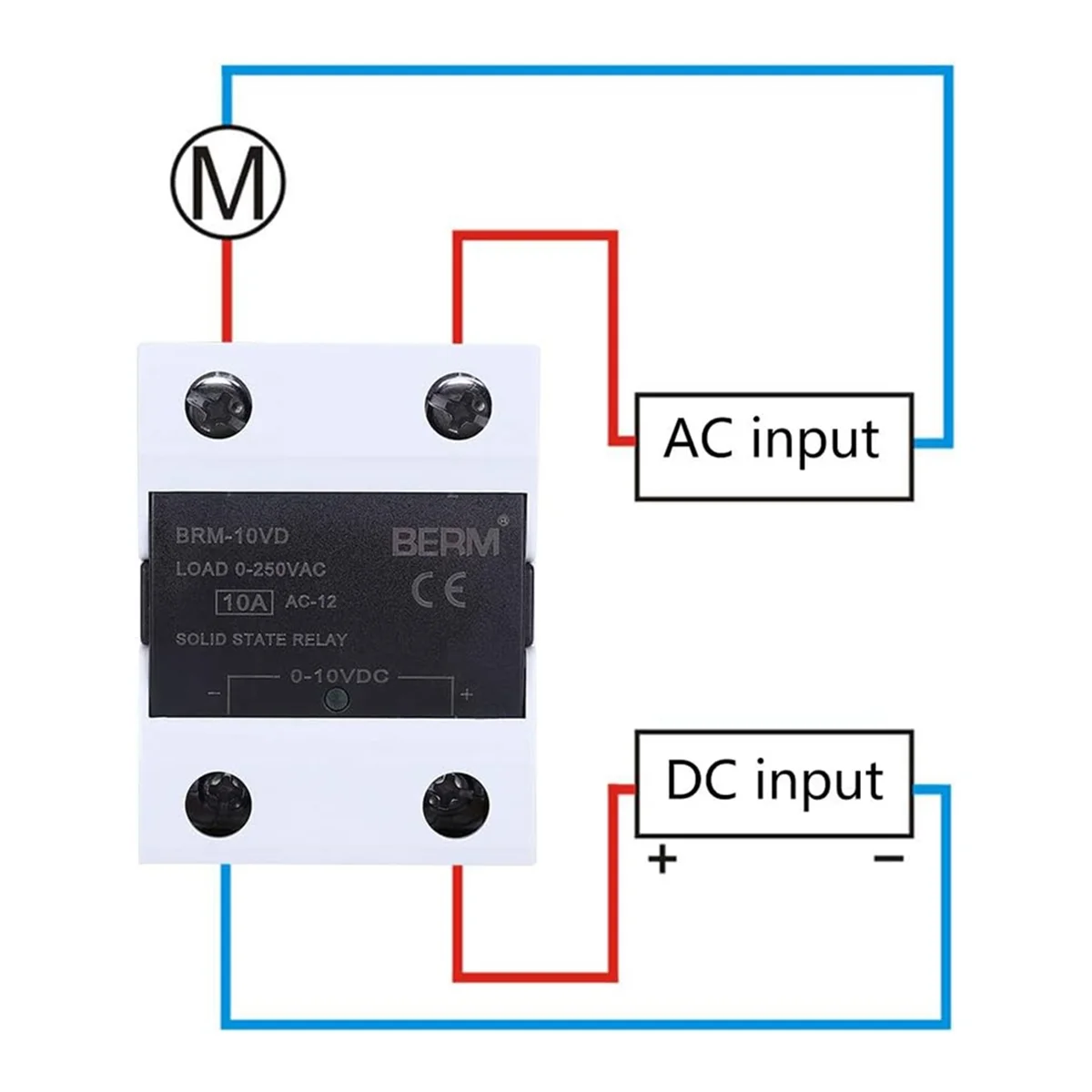 

X61A_BERM Solid State Relay 4-20mA 0-250VAC SSR Relay BRM-10VD Solid State