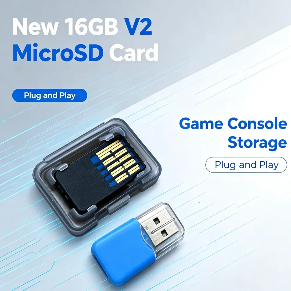 New Portable MicroSD Card 16GB Version V2 N.S Game Video Game Accessory Button for Portable Console