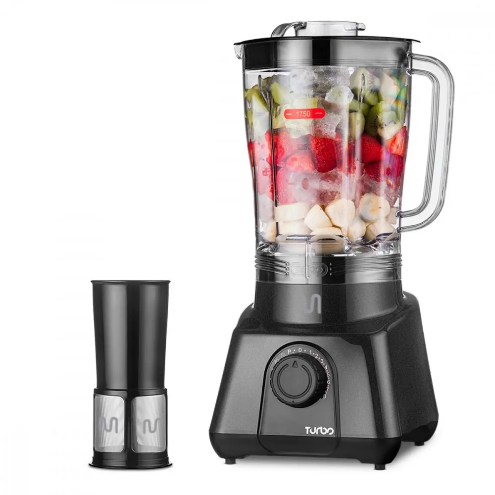 2.6L 8 Speed 1200W 220V Multi Home Grey Turbo Blender-LQ1212