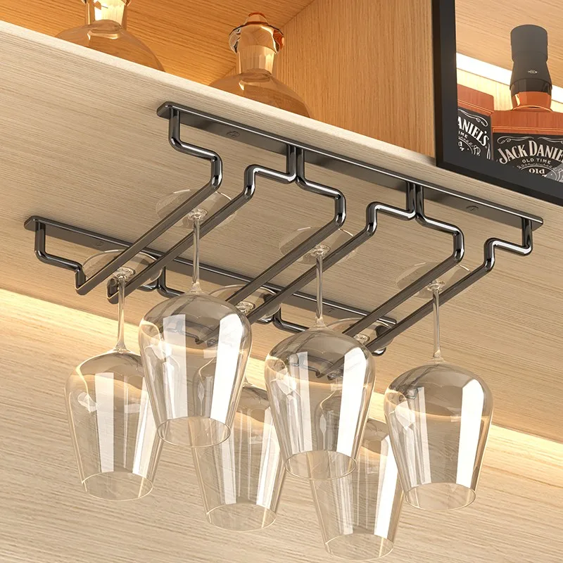 Stainless steel red wine glass holder hanging wine glass holder upside down goblet holder light luxury high-end ornament wine