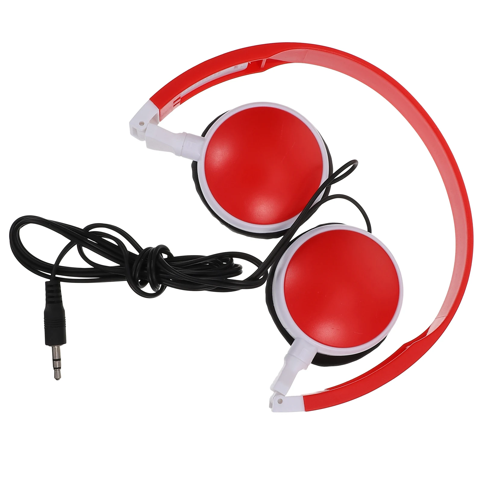 

1pc Head-Mounted Earphone Kids Stereo Foldable Lightweight Wired Audio Jack For Children Student Music Gaming Headset