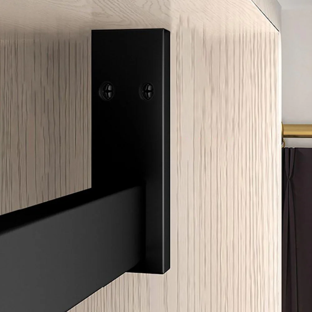 

4Pcs Closet Rod Holder Zinc Alloy Flange Seat Support Bathroom Bedroom Kitchen Closet Rod Ends Pole Support