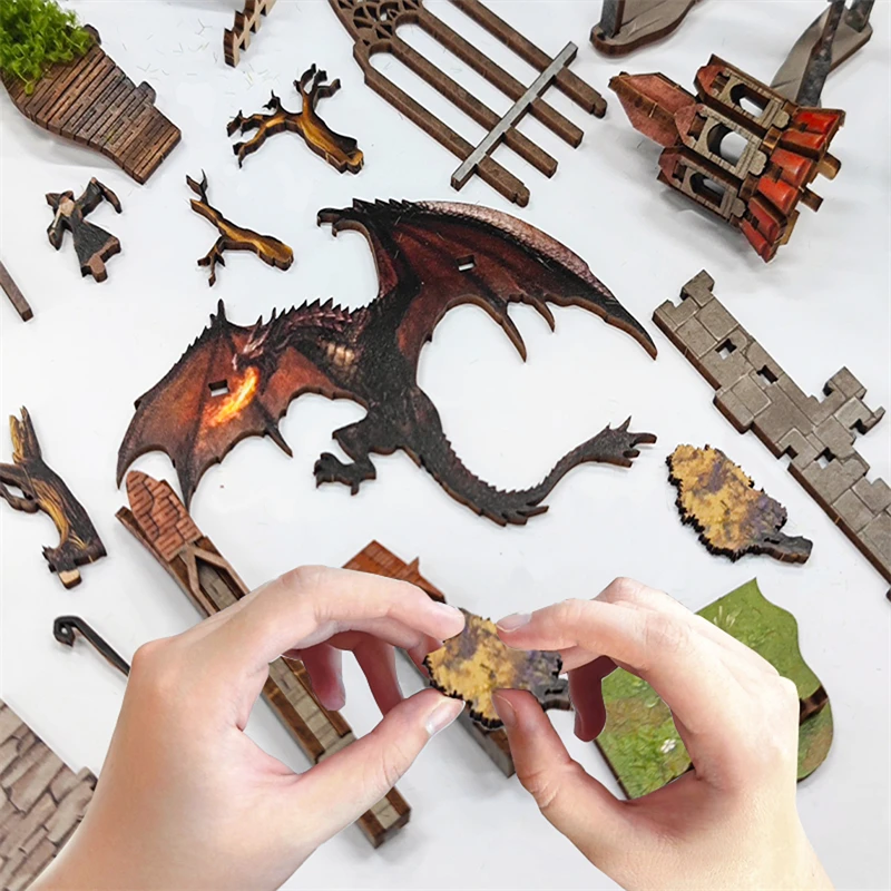 DIY Wooden Book Nook Shelf Insert Kit Spirit Valley of The Magic Ring  Miniature Model Kits Bookshelf Bookend for Friends Gifts