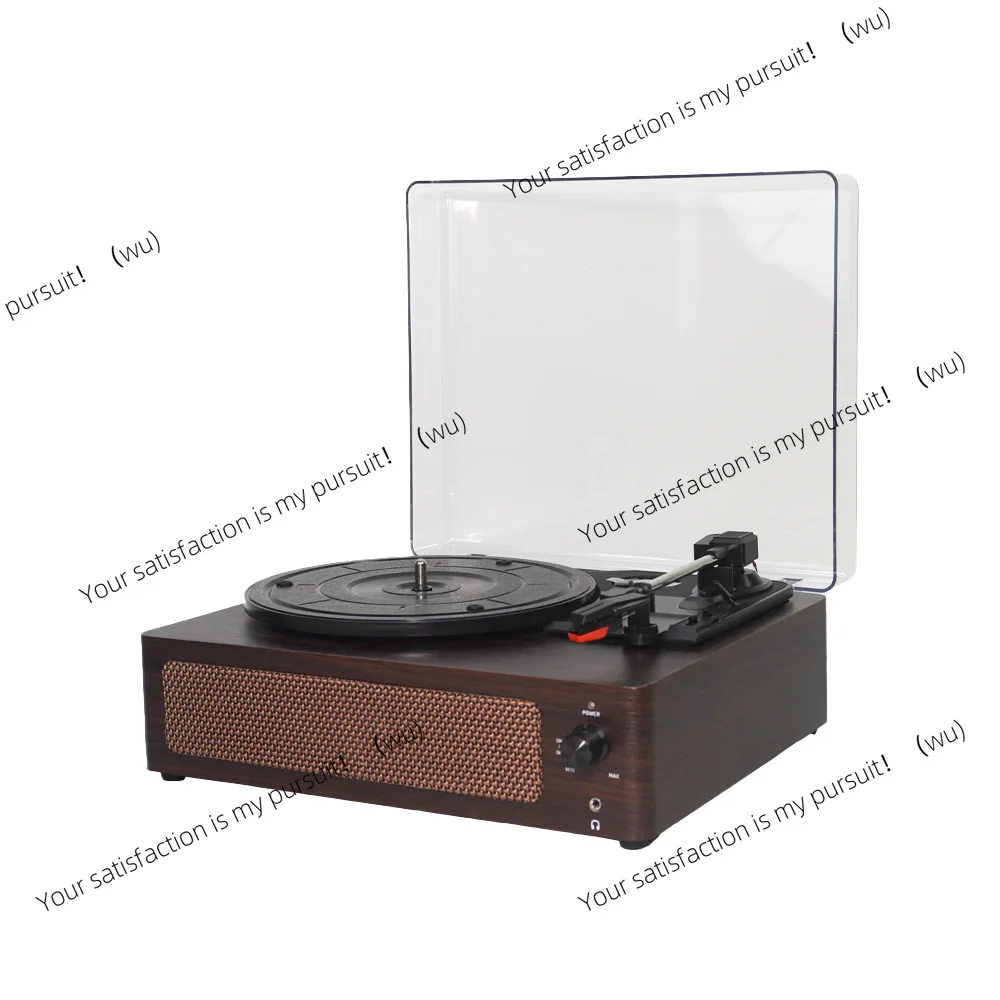 for Transparent Cover Vinyl Turntable Phonograph Bluetooth Playback Type‑C Power Sound Quality Retro Record Player Home Audio