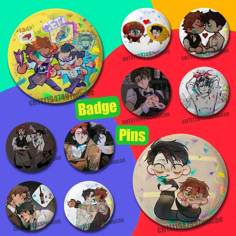 For Dead Plate Rody Vincent Vince Badge Cover Custom Pin Insignia Emblem Round Button 58mm 44mm Laser Film