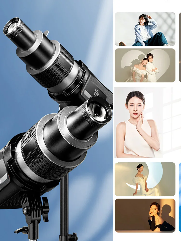 Bowens Mount Flash Snoot Objectif conique, vidéo, artiste, modélisation, forme, studio photo, kit d'éclairage avec budgétaire optique, 35 Gobos