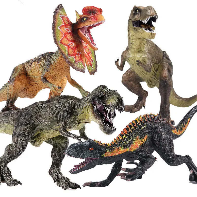 

Generic Jurassic Realistic Dinosaur Model Simulation Plastic Tyrannosaurus Dilophosaurus Figurine Decor Ornament For Collectors