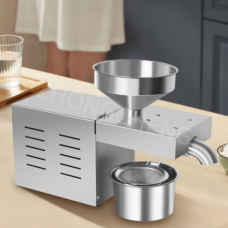 ماكينة ضغط الزيت المنزلية الصغيرة R3، ماكينة ضغط زيت الطعام في المطبخ، معدات معالجة زيت الفول السوداني الصالحة للأكل