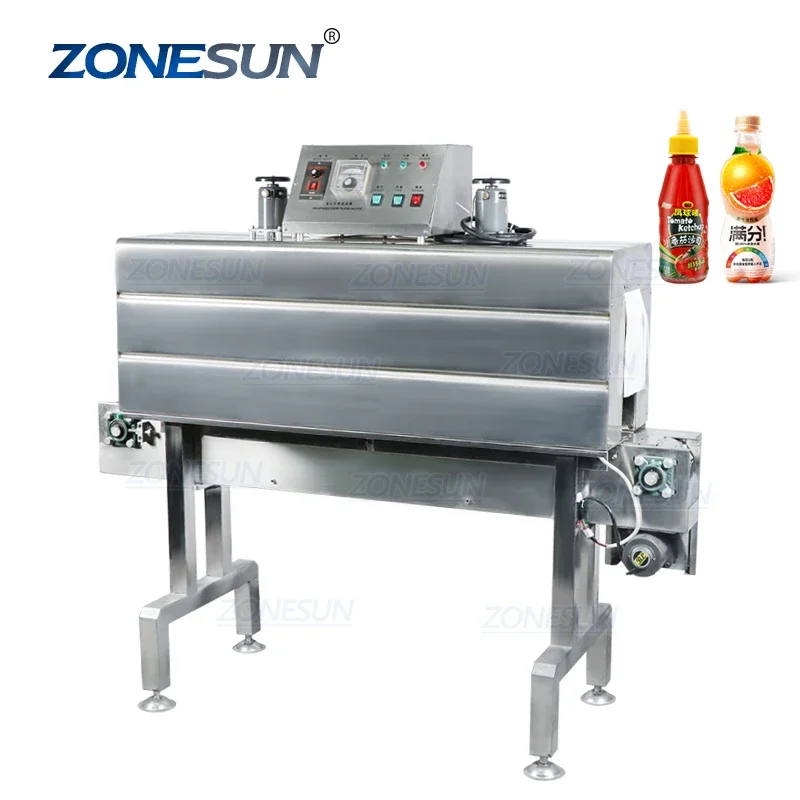 

ZONESUN ZS-SX403 Thermal Automatic Heat Advanced Bottle Cling Shrink Tunnel Film Wrapping Packaging Sealing Machine