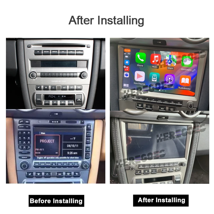 7862 720P Auto Android 13 12G+256G Car Radio GPS Player 4GB Carplay Navigation Autoradio For Porsche Cayman 911 987 Boxster 997