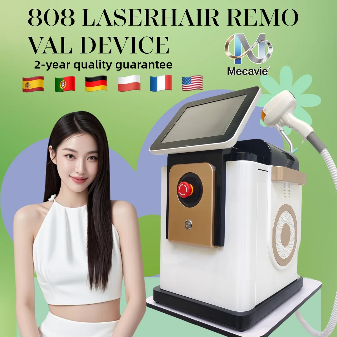 

-NEW- Smooth Skin Epilator Depilador Professional Diode Laser Hair Removal Machine for Women 4 Wavelengths 755/808/940/1064nm