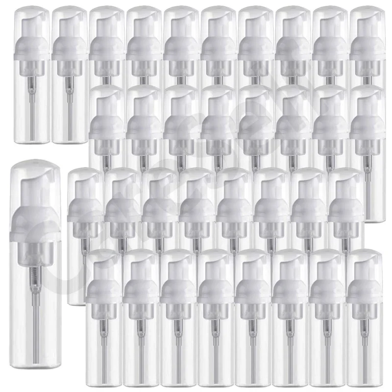 35PCS 30/60ml Plastic Foamer Pump Bottle Empty Face Lashes Cleanser Cosmetic Bottle Soap Dispenser Foam Bottle Wholesale