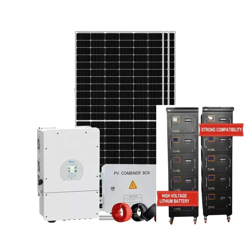 Complete Hybrid Solar Energy Storage System 20Kw 30Kw 50Kw 100Kw 200Kw 1MW Off On Grid Hybrid Solar System With Lithium Battery