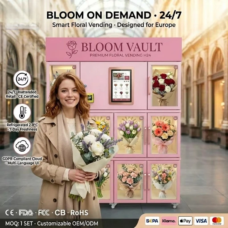 FL Customized Fast Payback Flower Vending Machine with Cold Chain Fresh Keeping System Commercial Machines for Small Businesses